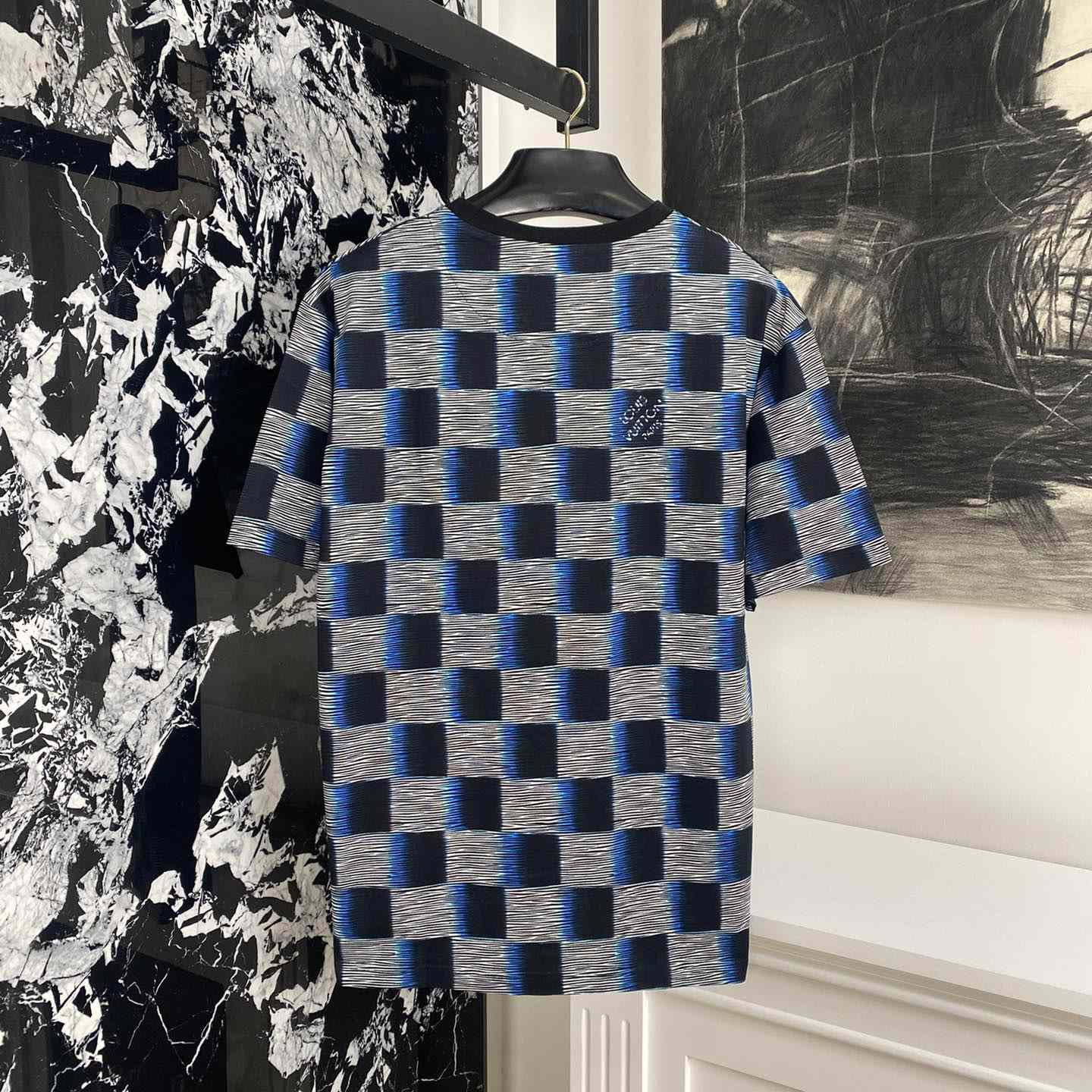 Louis Vuitton Damier Short-Sleeved Cotton T-Shirt   1AFB30 - PerfectKickZ