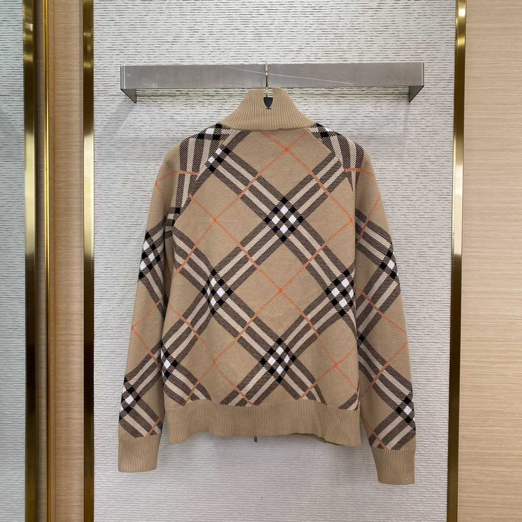 Burberry Check Wool Blend Track Jacket - PerfectKickZ