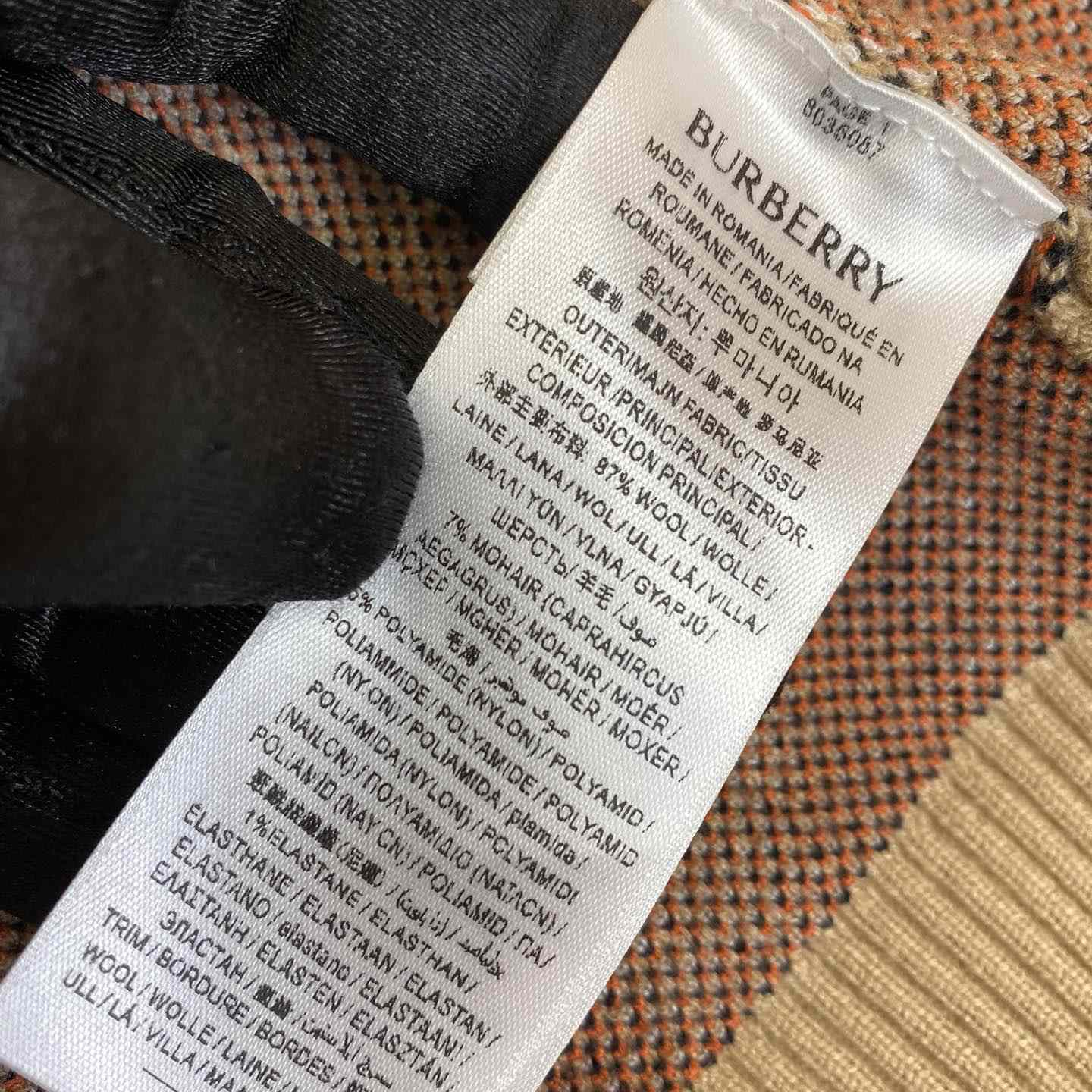 Burberry Check Wool Blend Track Jacket - PerfectKickZ