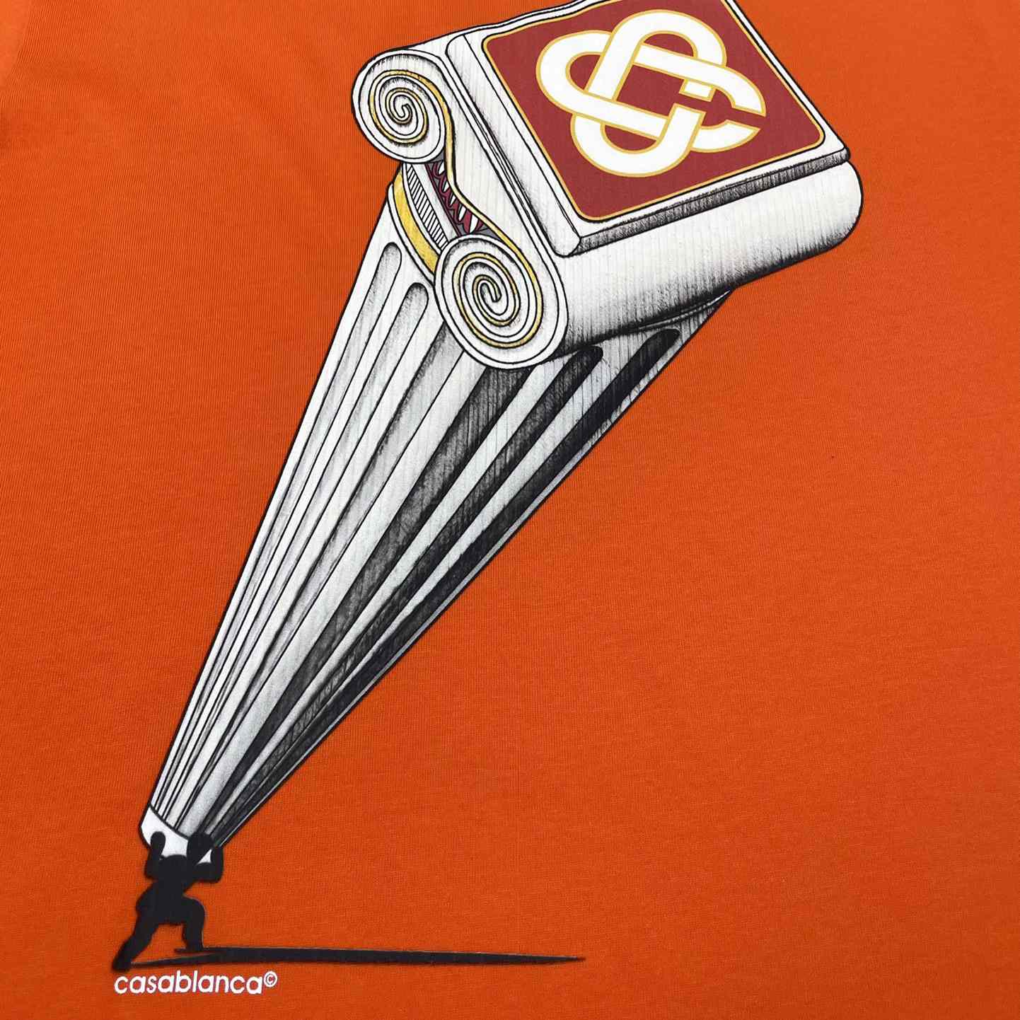Casablanca Leaning Column T-Shirt   C907 - PerfectKickZ