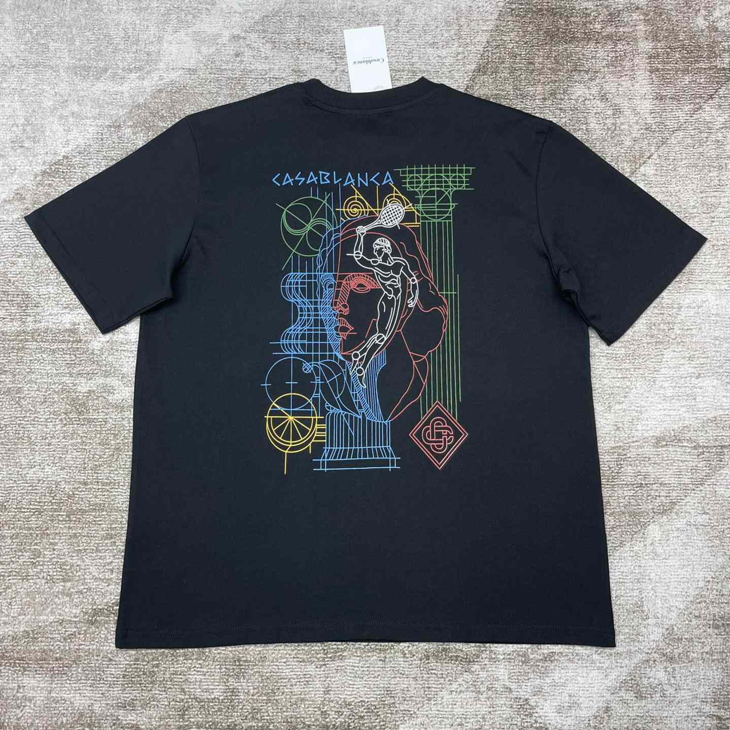 Casablanca Tennis Play In Progress T-shirt   C901 - PerfectKickZ
