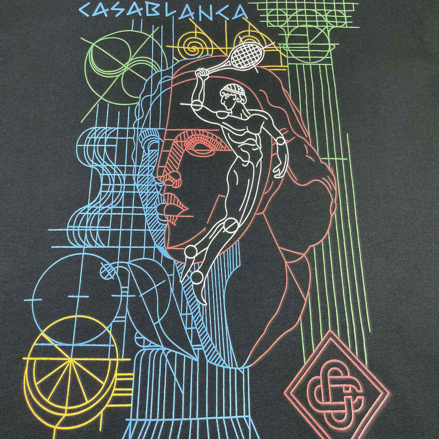 Casablanca Tennis Play In Progress T-shirt   C901 - PerfectKickZ