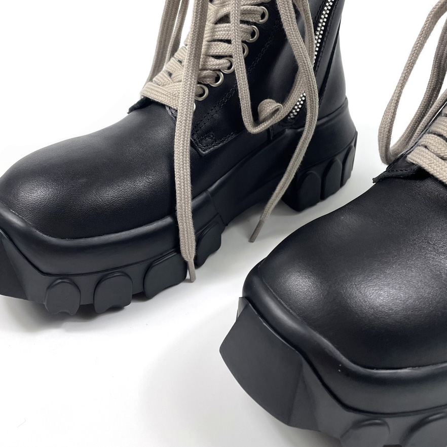 Rick Owens Lace-up Leather Boots - PerfectKickZ