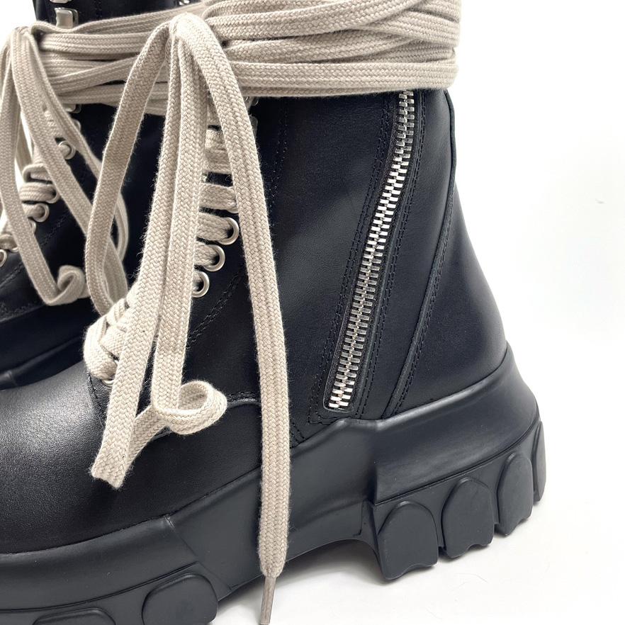 Rick Owens Lace-up Leather Boots - PerfectKickZ