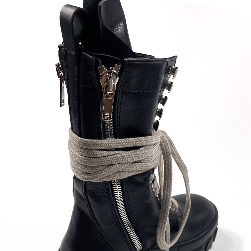 Rick Owens Lace-up Leather Boots - PerfectKickZ