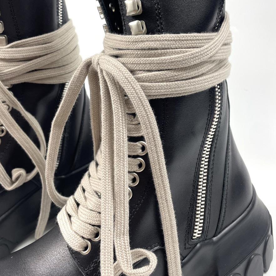 Rick Owens Lace-up Leather Boots - PerfectKickZ