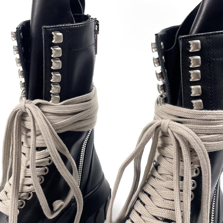 Rick Owens Lace-up Leather Boots - PerfectKickZ