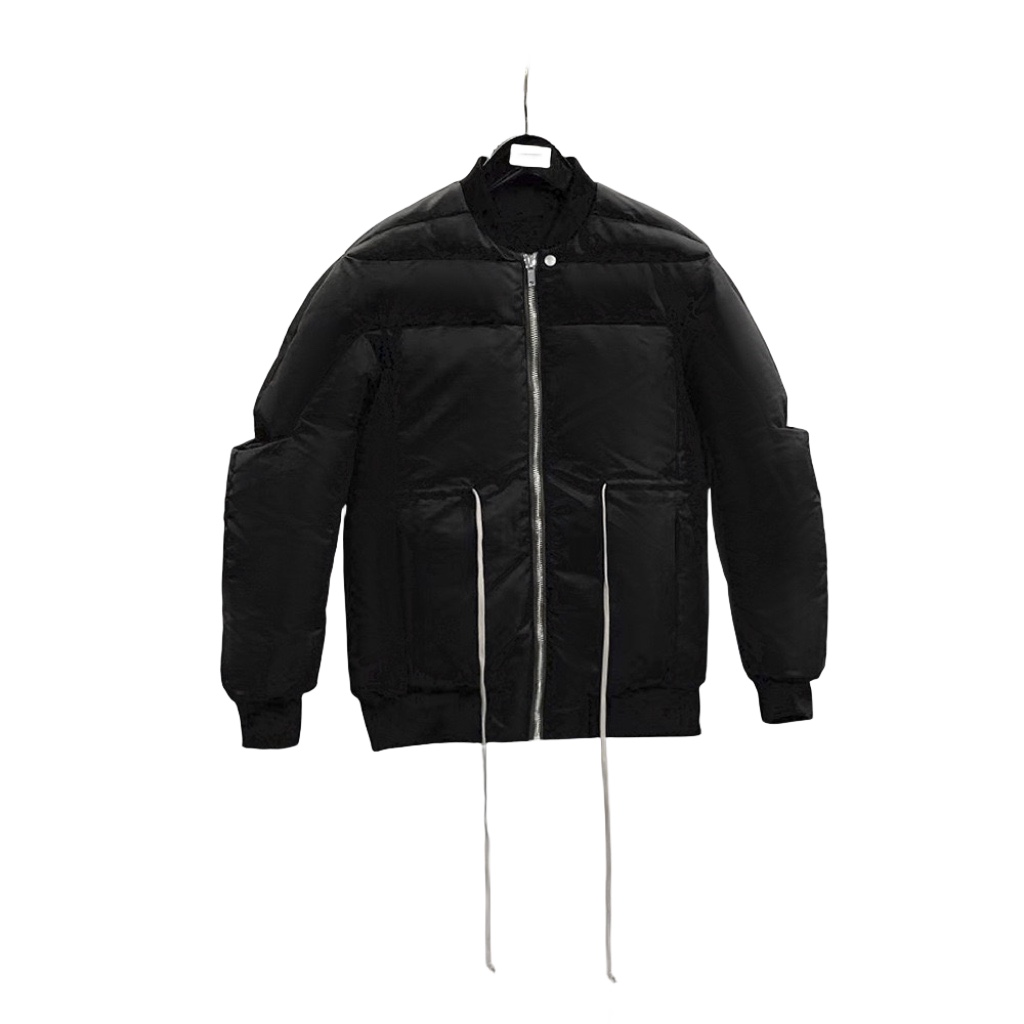 Rick Owens Drawstring Waist Bomber Jacket - PerfectKickZ