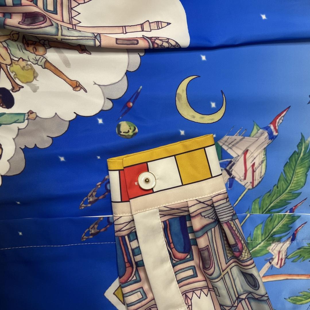 Casablanca Le Dimension Illustration Style-print Shirt - PerfectKickZ