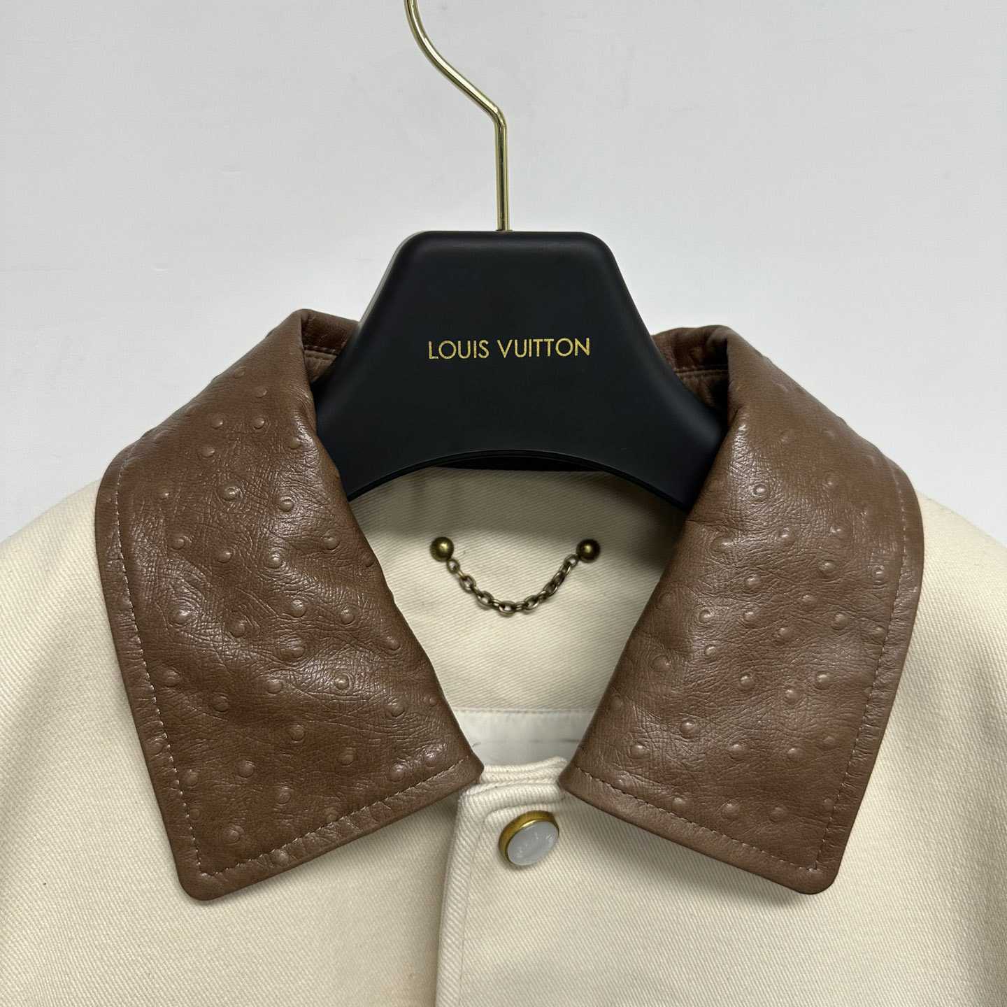 Louis Vuitton Embroidered Ostrich Varsity Jacket   1AFQLX - PerfectKickZ