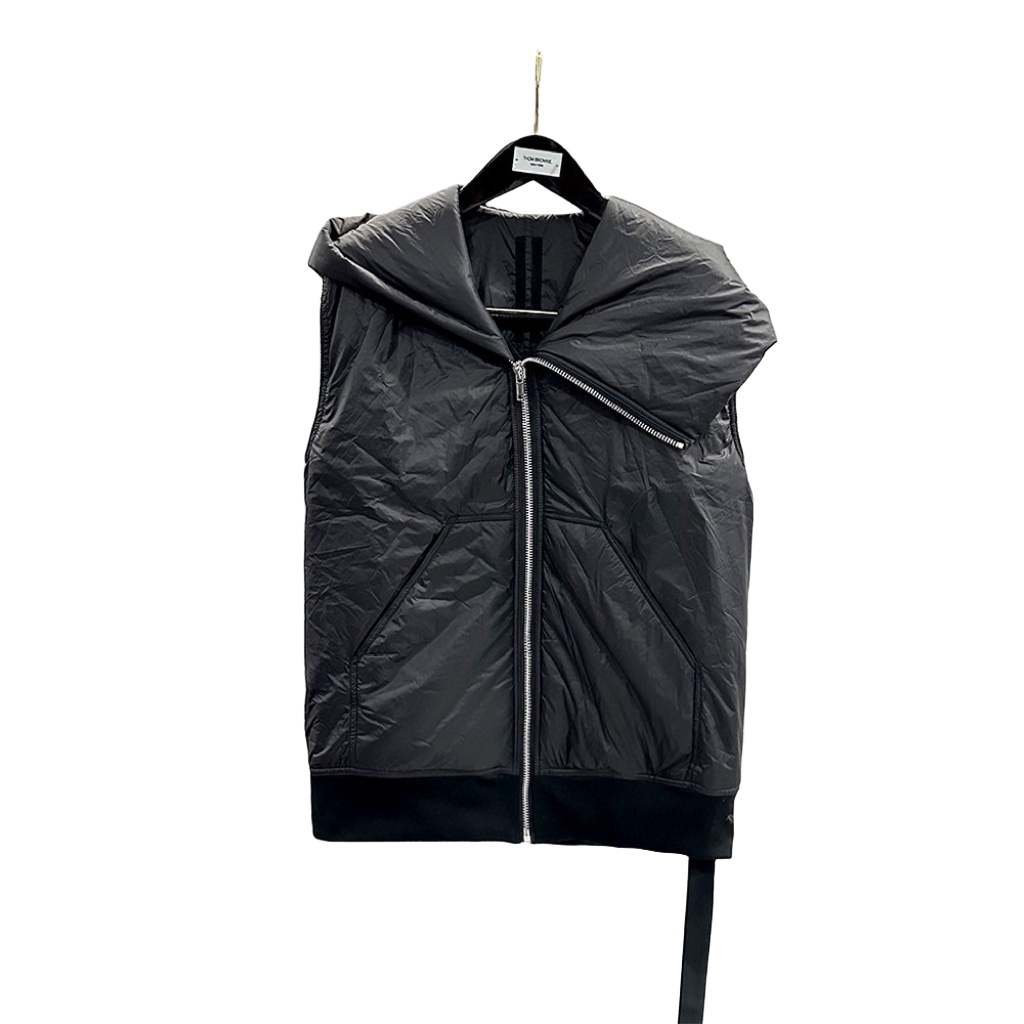Rick Owens Padded nylon vest with hood - PerfectKickZ