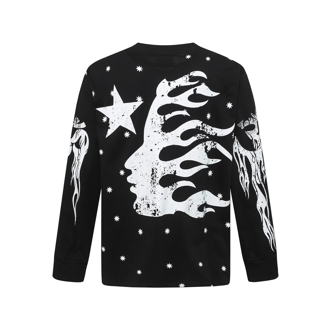 Hellstar Meteor Flame Limited Edition Long Sleeve T-Shirt - PerfectKickZ