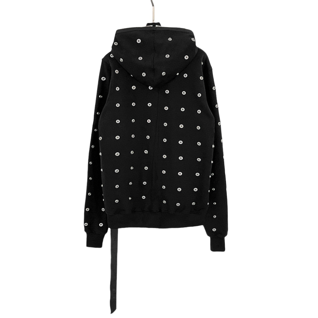 Rick Owens DRKSHDW Stud-detailing Zipped Hoodie - PerfectKickZ