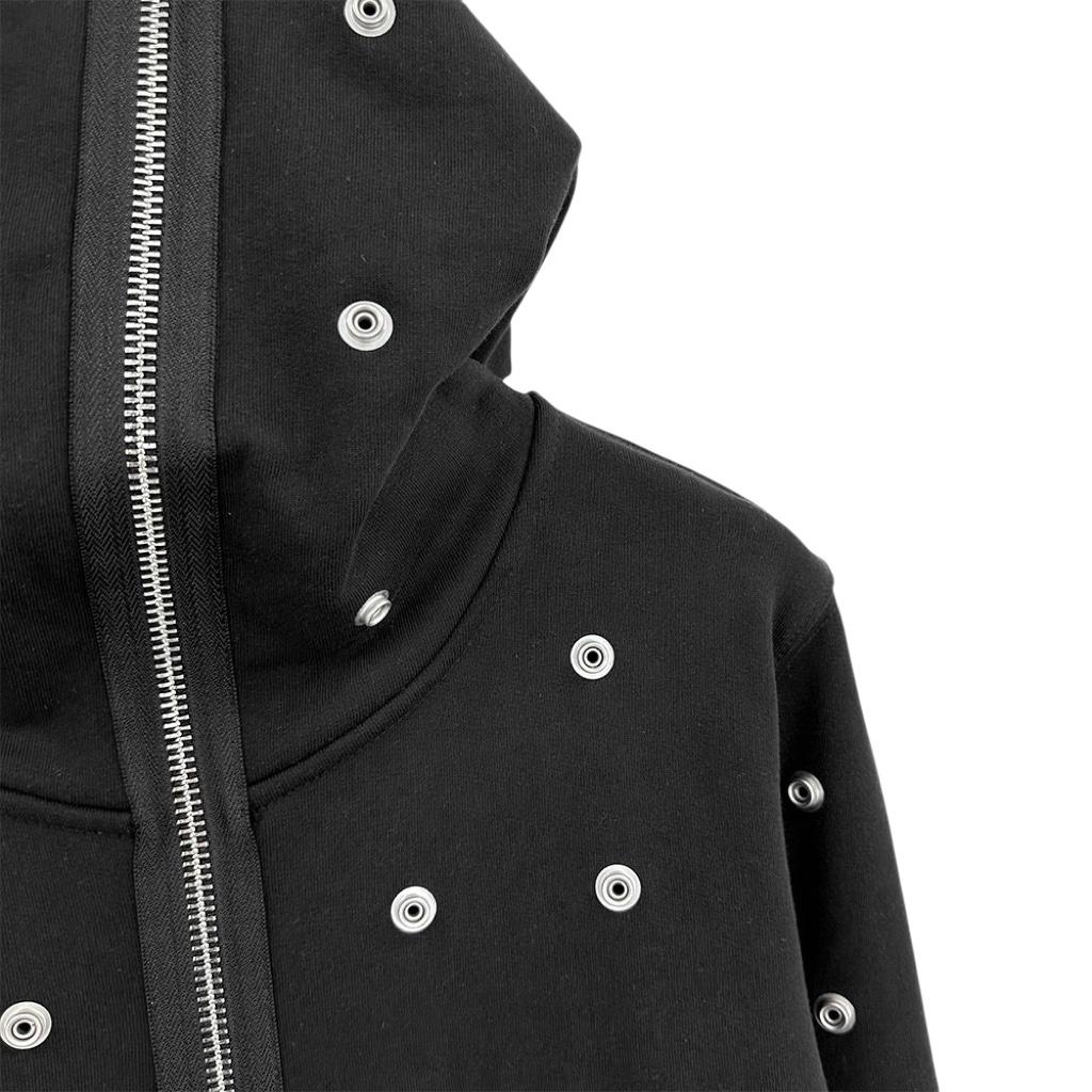 Rick Owens DRKSHDW Stud-detailing Zipped Hoodie - PerfectKickZ