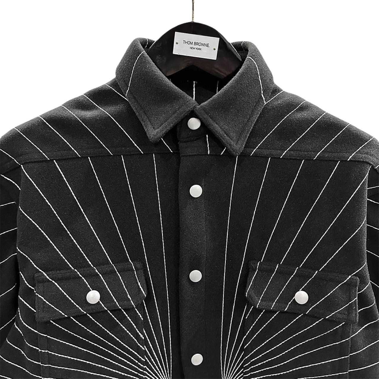 Rick Owens Dust Radiance Embroidered Oversized Outershirt - PerfectKickZ