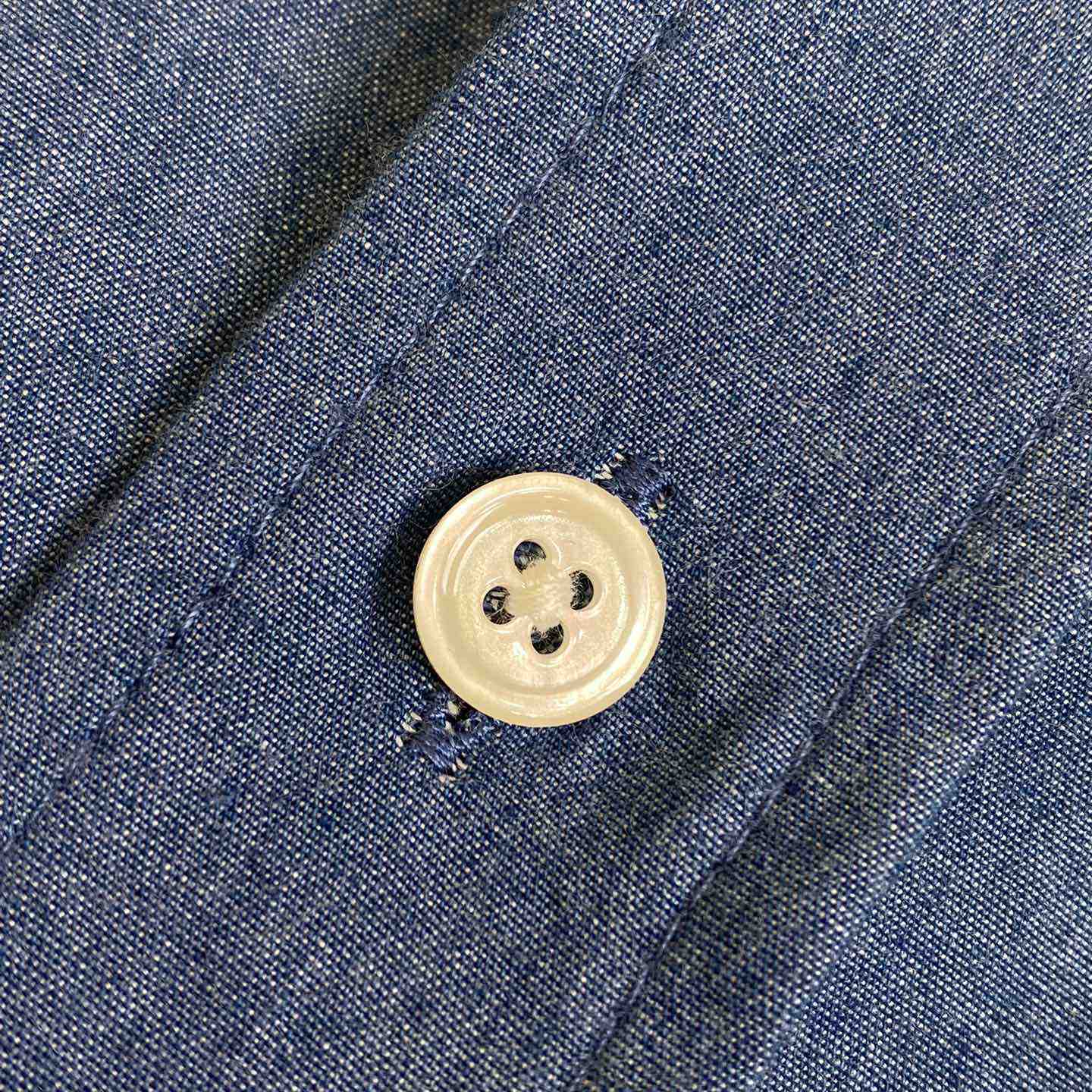 Celine Triomphe Cotton-Chambray Shirt - PerfectKickZ