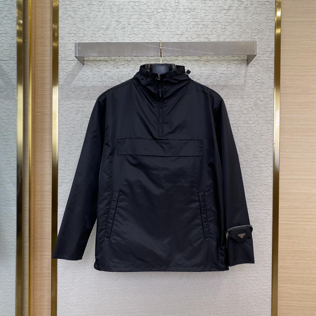 Prada Re-Nylon High-neck Jacket - PerfectKickZ