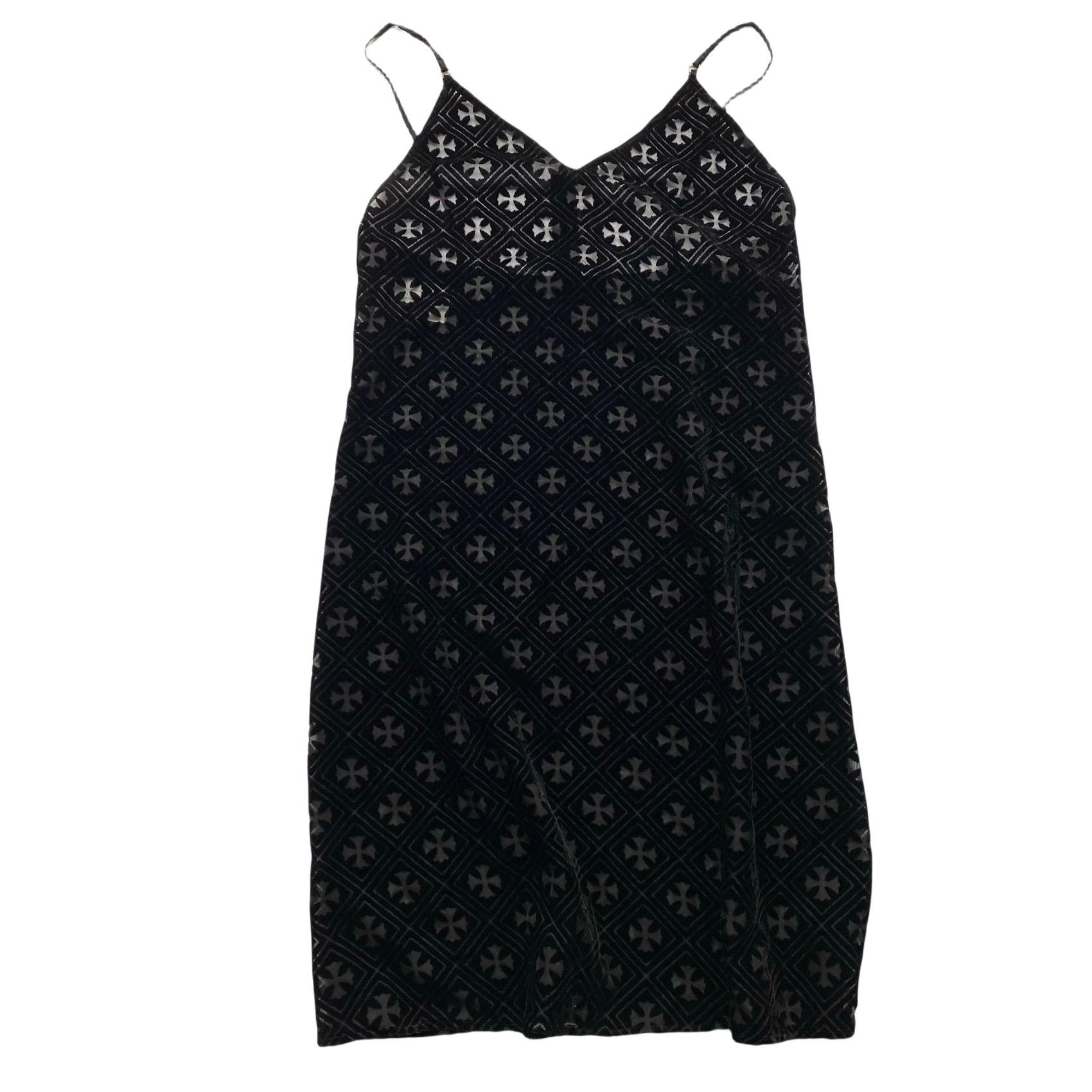 Chrome Hearts Black Velvet Burnout Dress - PerfectKickZ