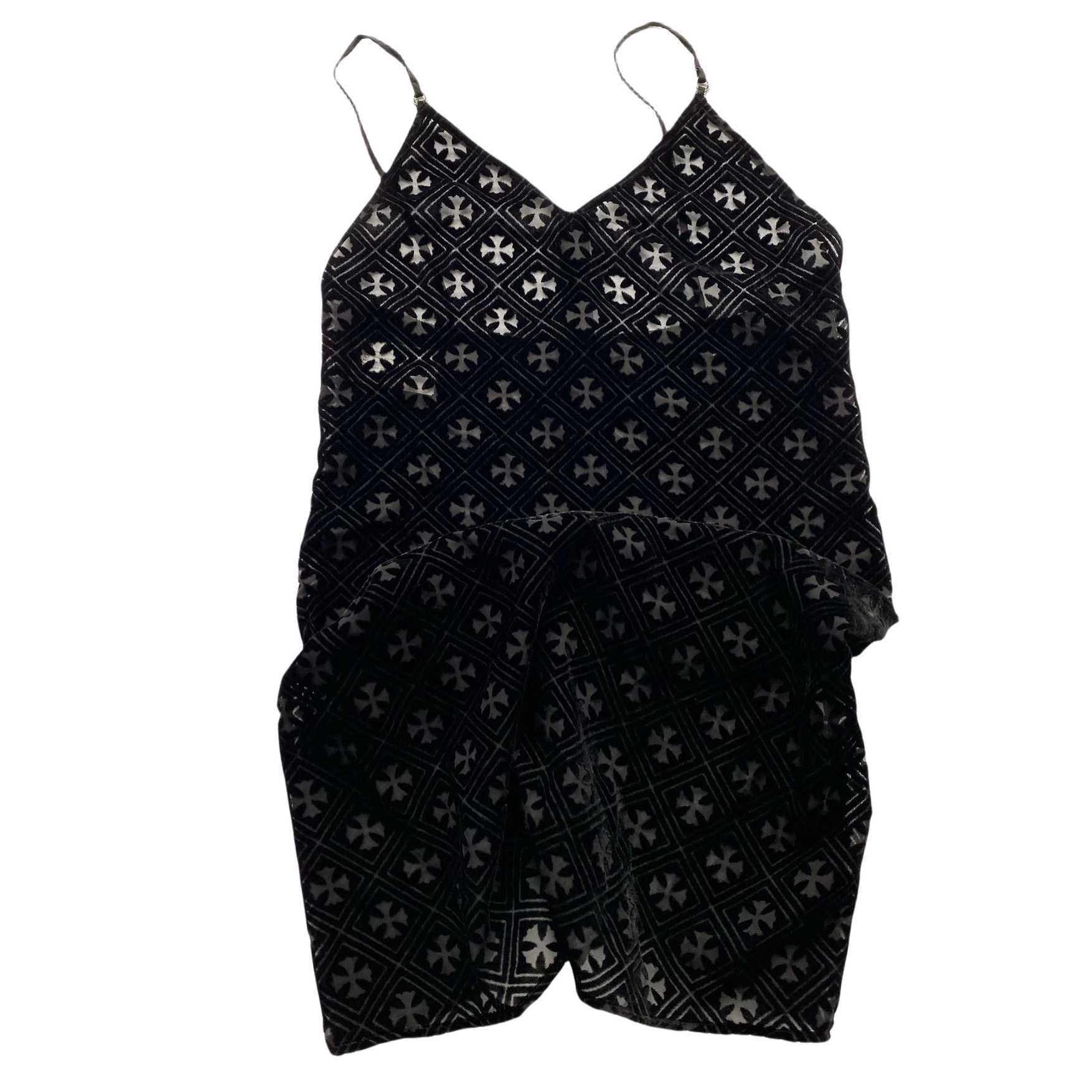 Chrome Hearts Black Velvet Burnout Dress - PerfectKickZ