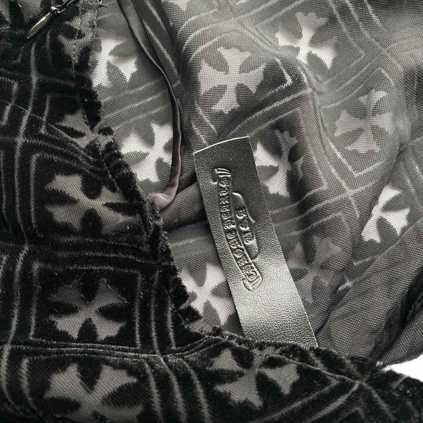 Chrome Hearts Black Velvet Burnout Dress - PerfectKickZ