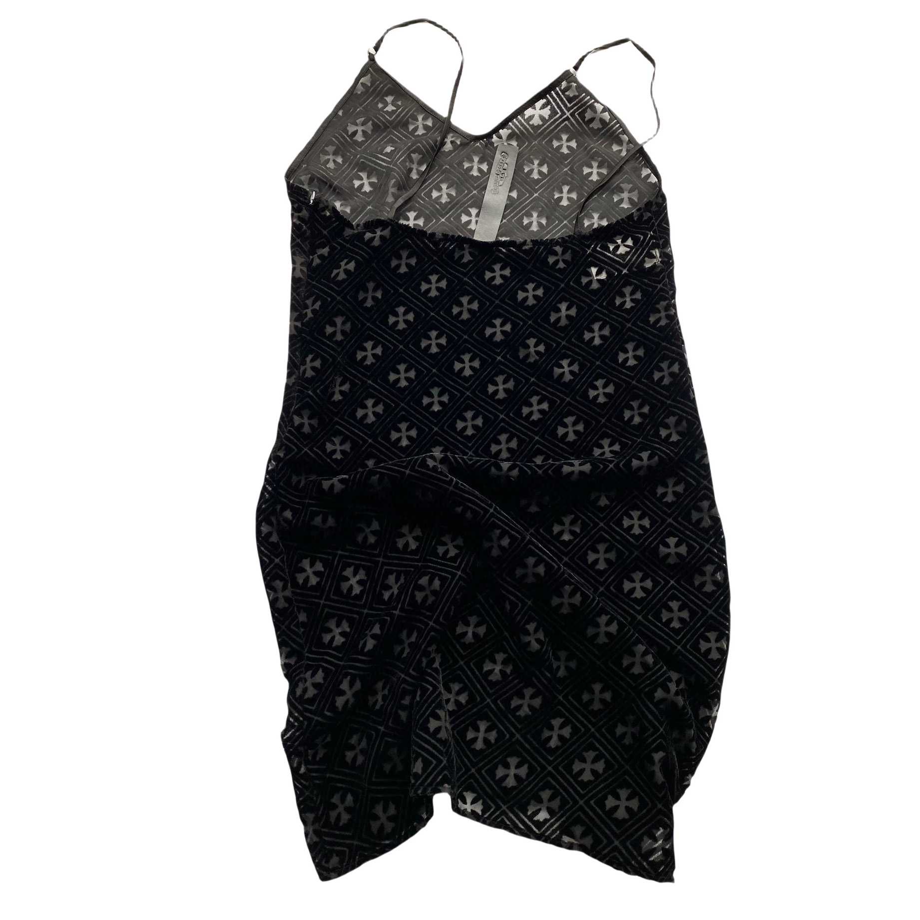 Chrome Hearts Black Velvet Burnout Dress - PerfectKickZ