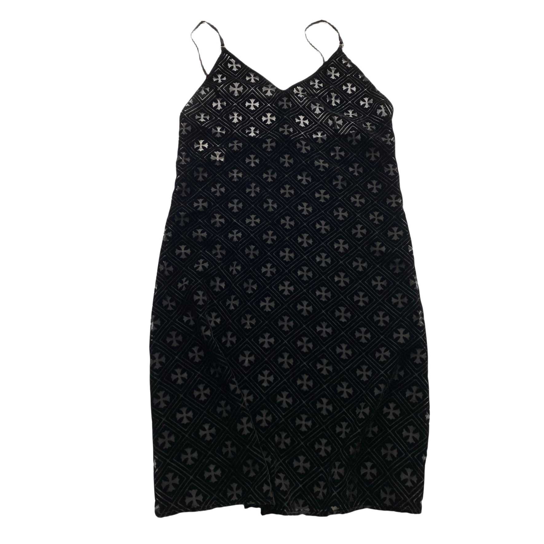 Chrome Hearts Black Velvet Burnout Dress - PerfectKickZ