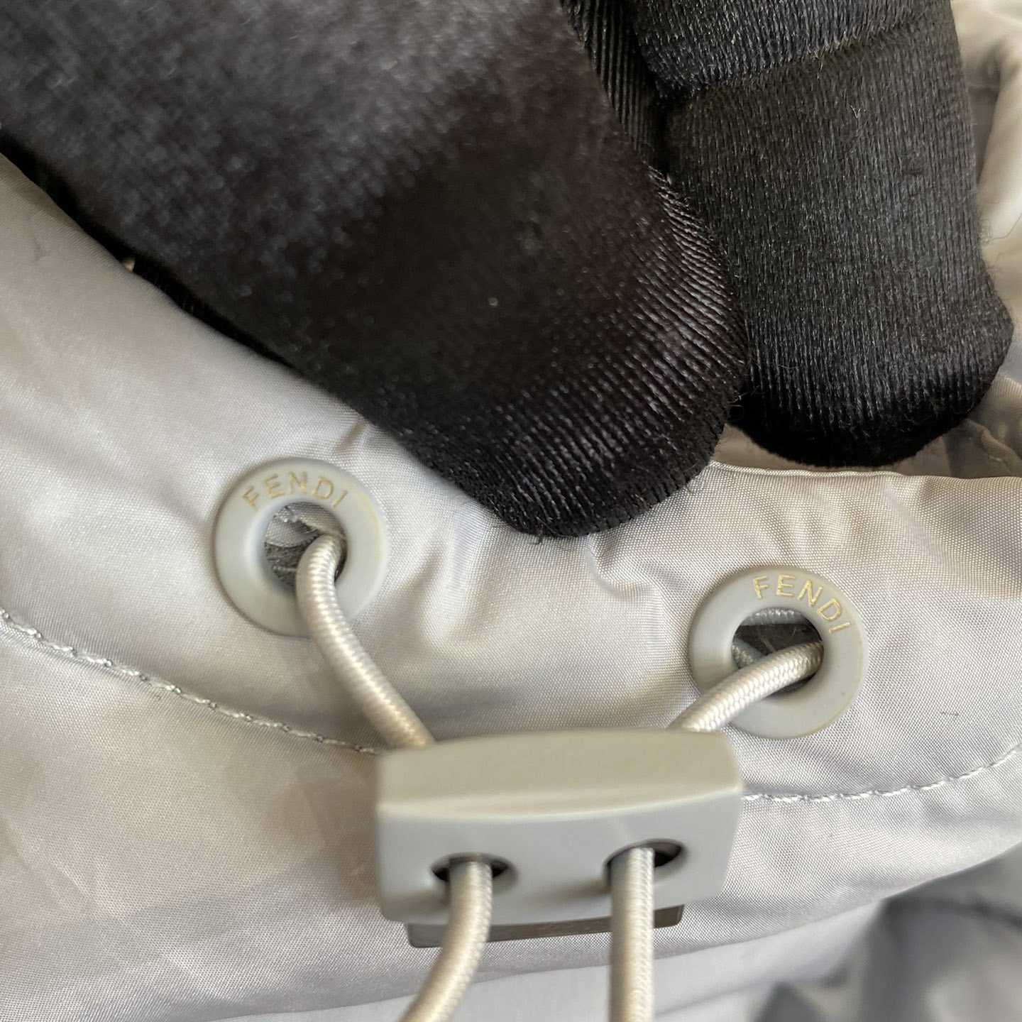 Fendi Windbreaker White Nylon Windbreaker Jacket - PerfectKickZ