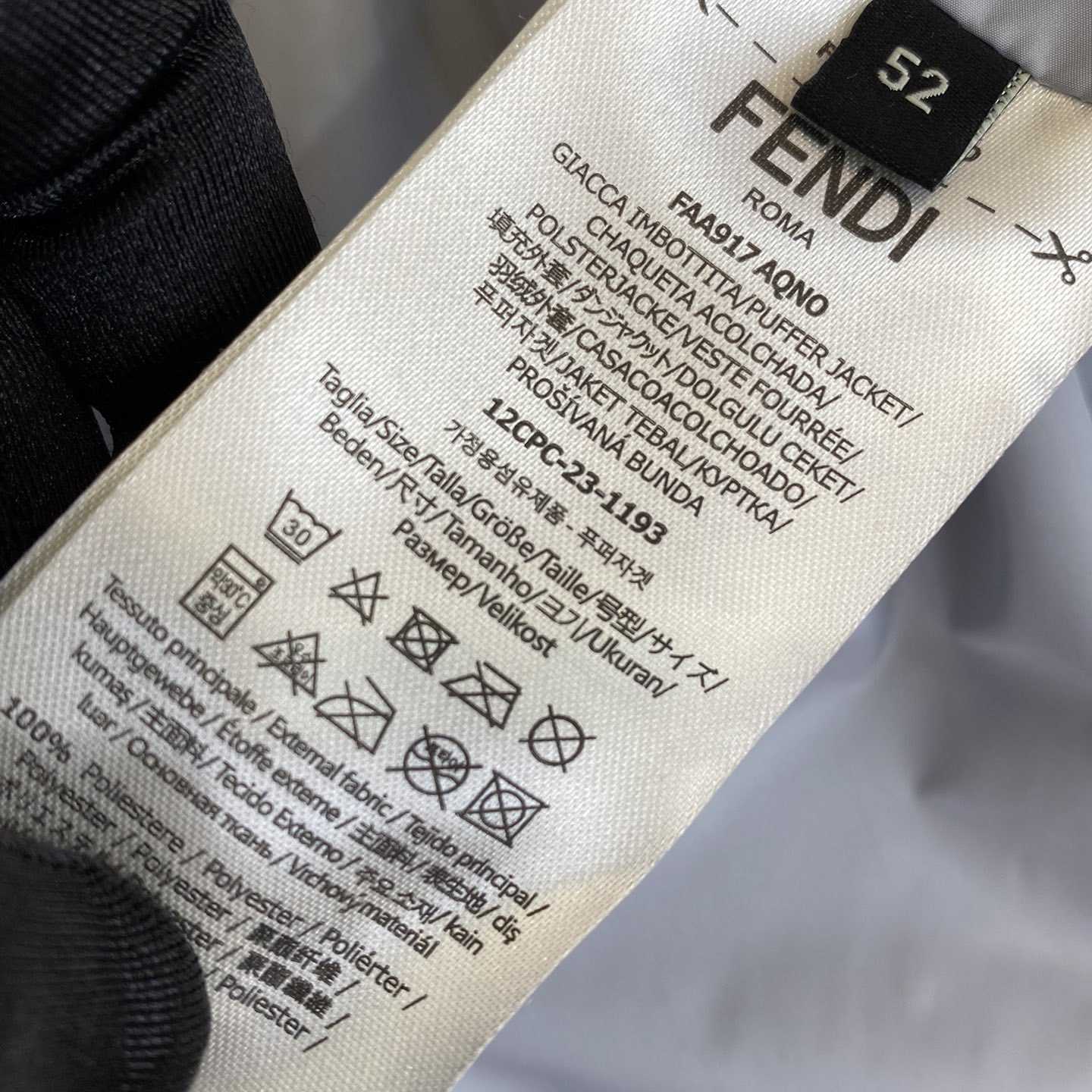 Fendi Windbreaker White Nylon Windbreaker Jacket - PerfectKickZ