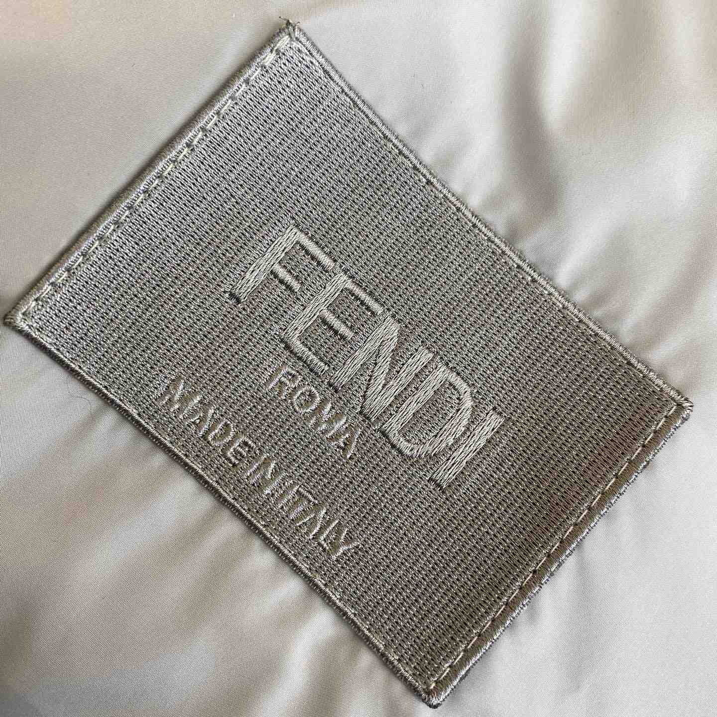 Fendi Windbreaker White Nylon Windbreaker Jacket - PerfectKickZ