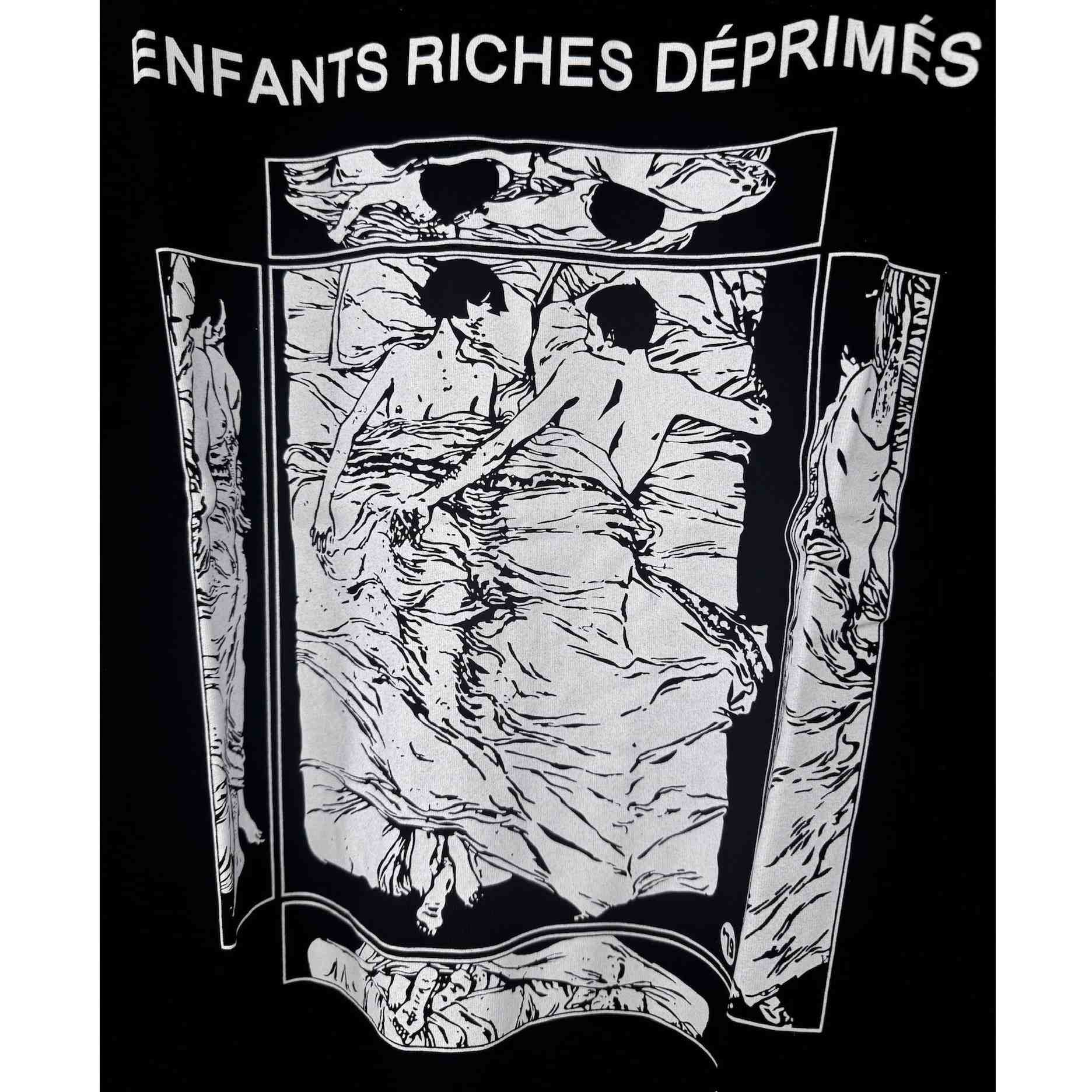Enfants Riches Deprimes Italian Romance T-Shirt 'Faded Black/White' - PerfectKickZ