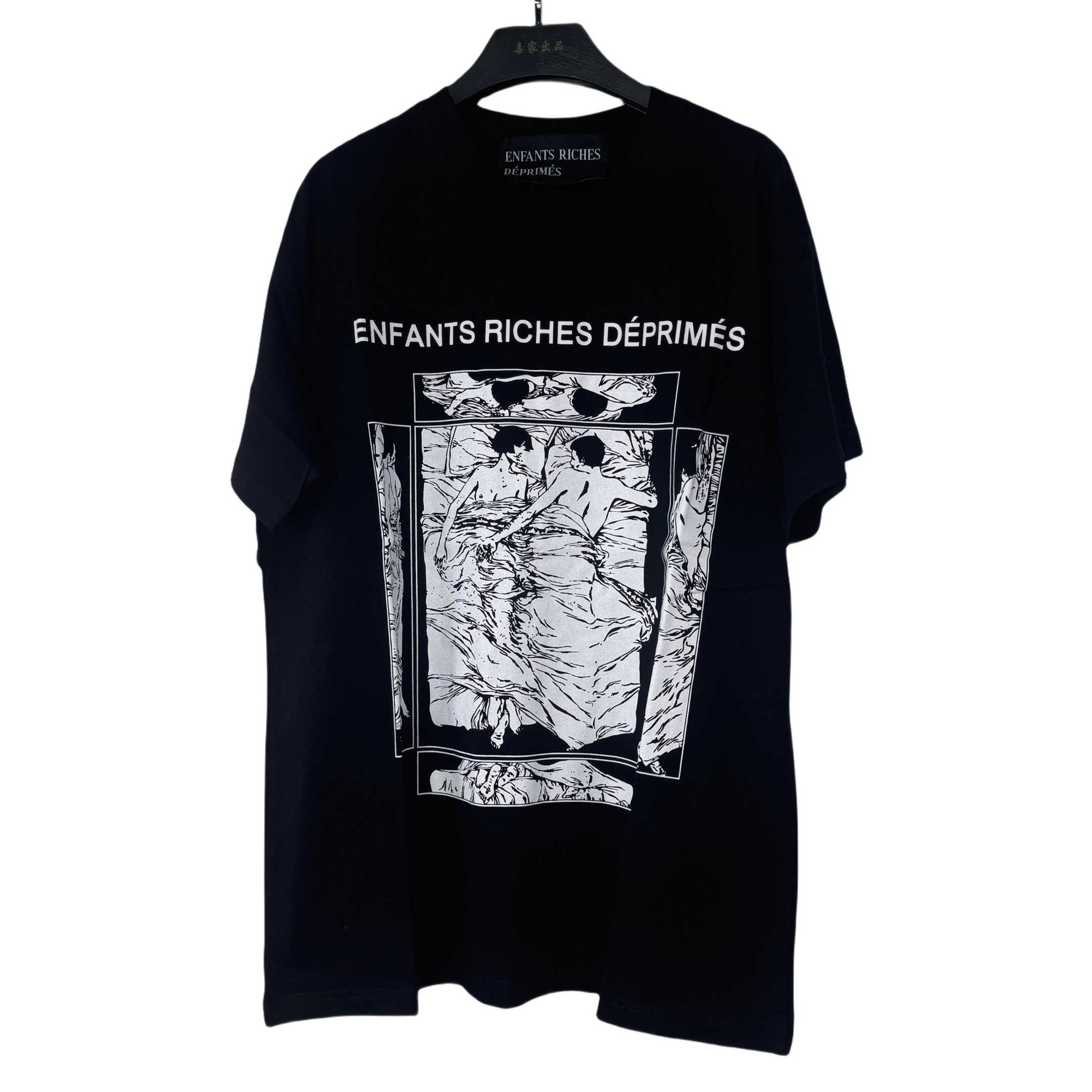 Enfants Riches Deprimes Italian Romance T-Shirt 'Faded Black/White' - PerfectKickZ