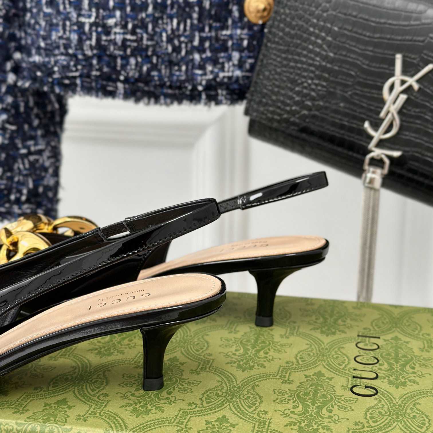 Gucci Women's Slingback With Marina Chain  - 