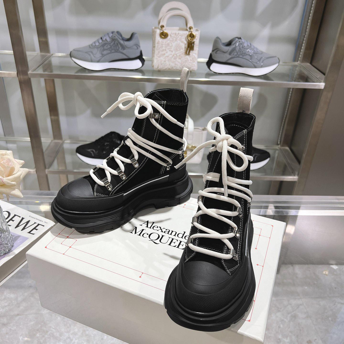 Alexander Mcqueen 50mm lace-up ankle boots - PerfectKickZ