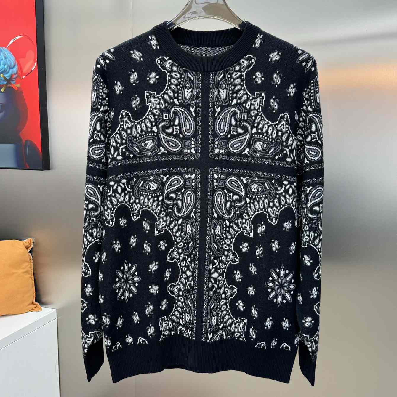 Amiri Bandana Knit Hoodie - PerfectKickZ