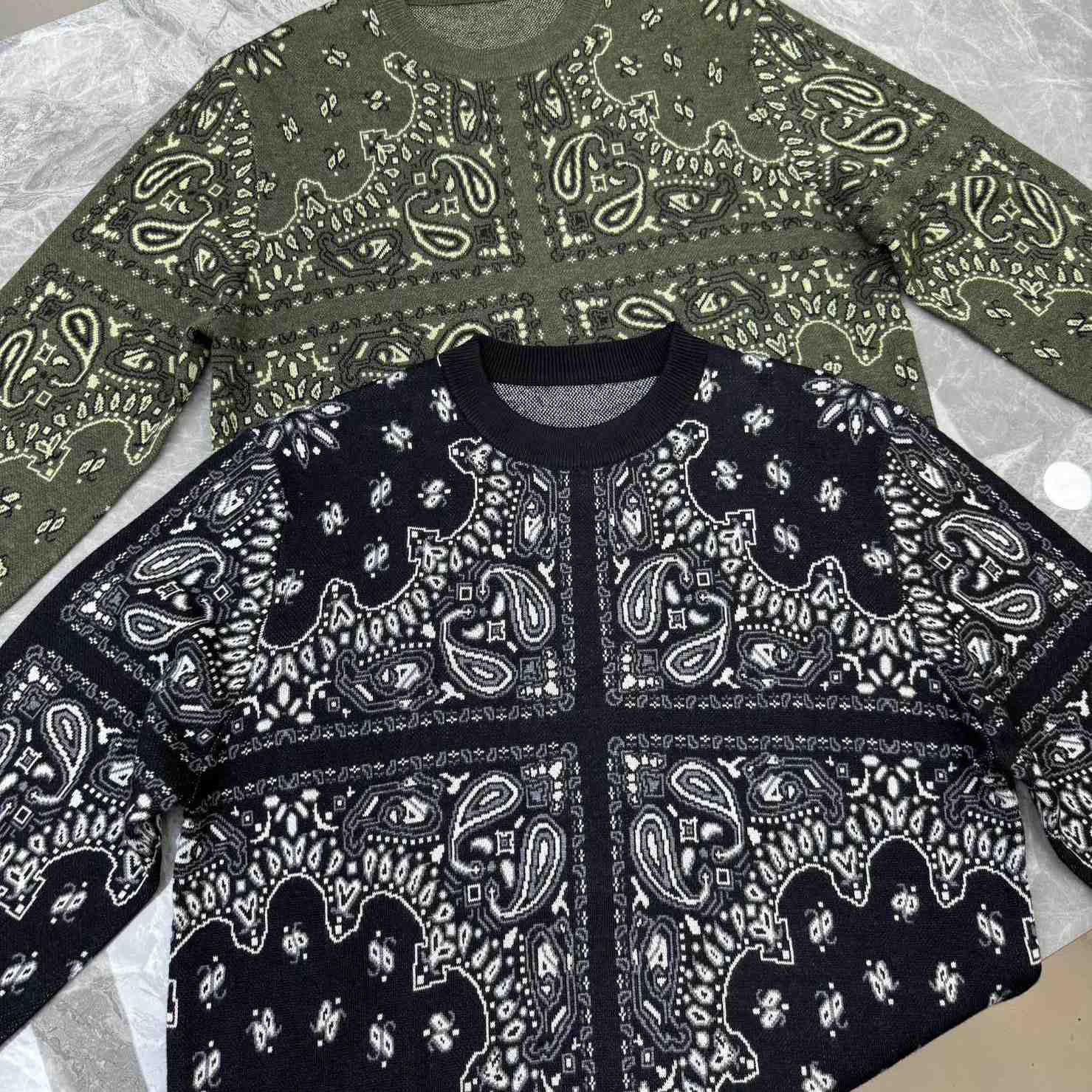Amiri Bandana Knit Hoodie - PerfectKickZ