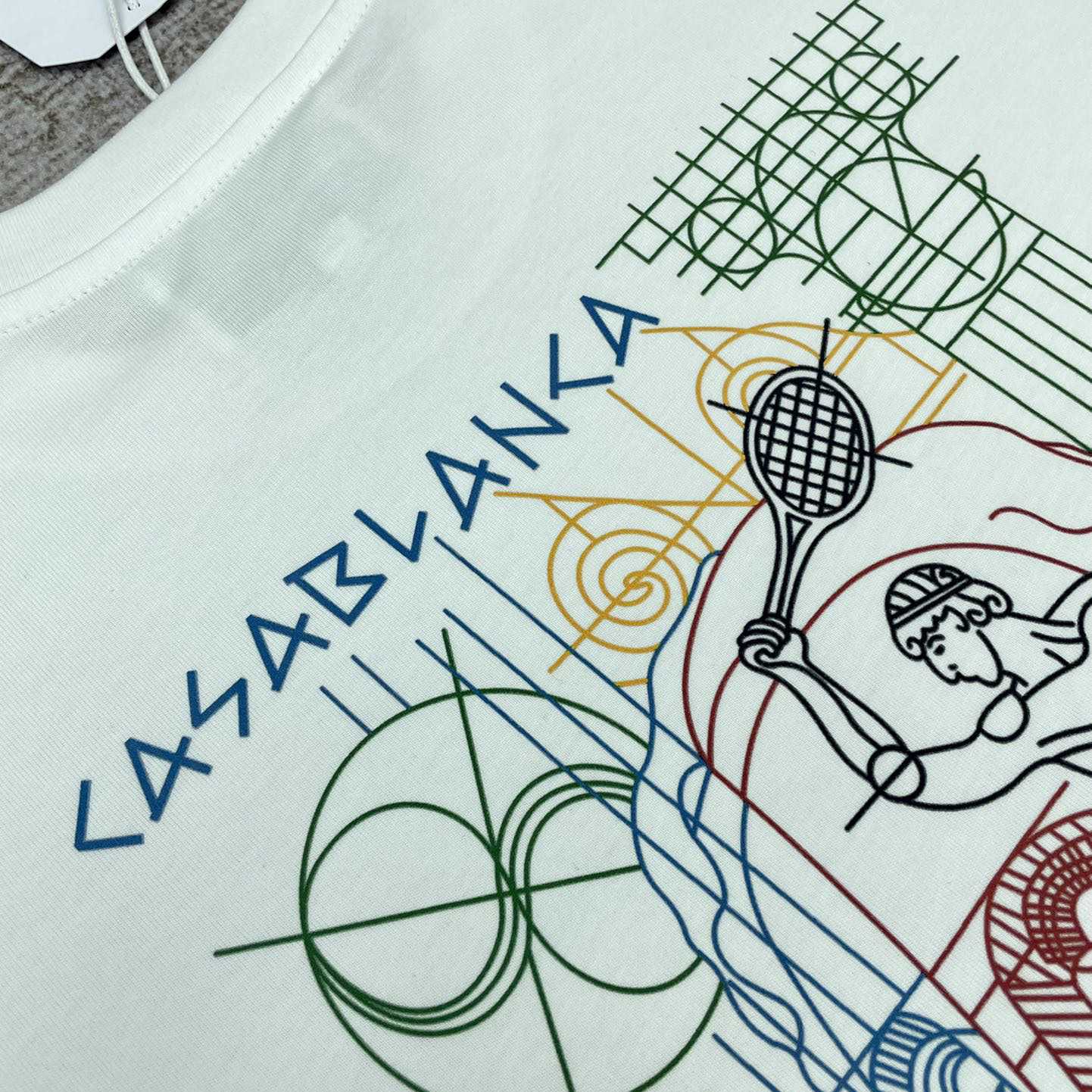 Casablanca Tennis Play In Progress T-shirt   C900 - PerfectKickZ