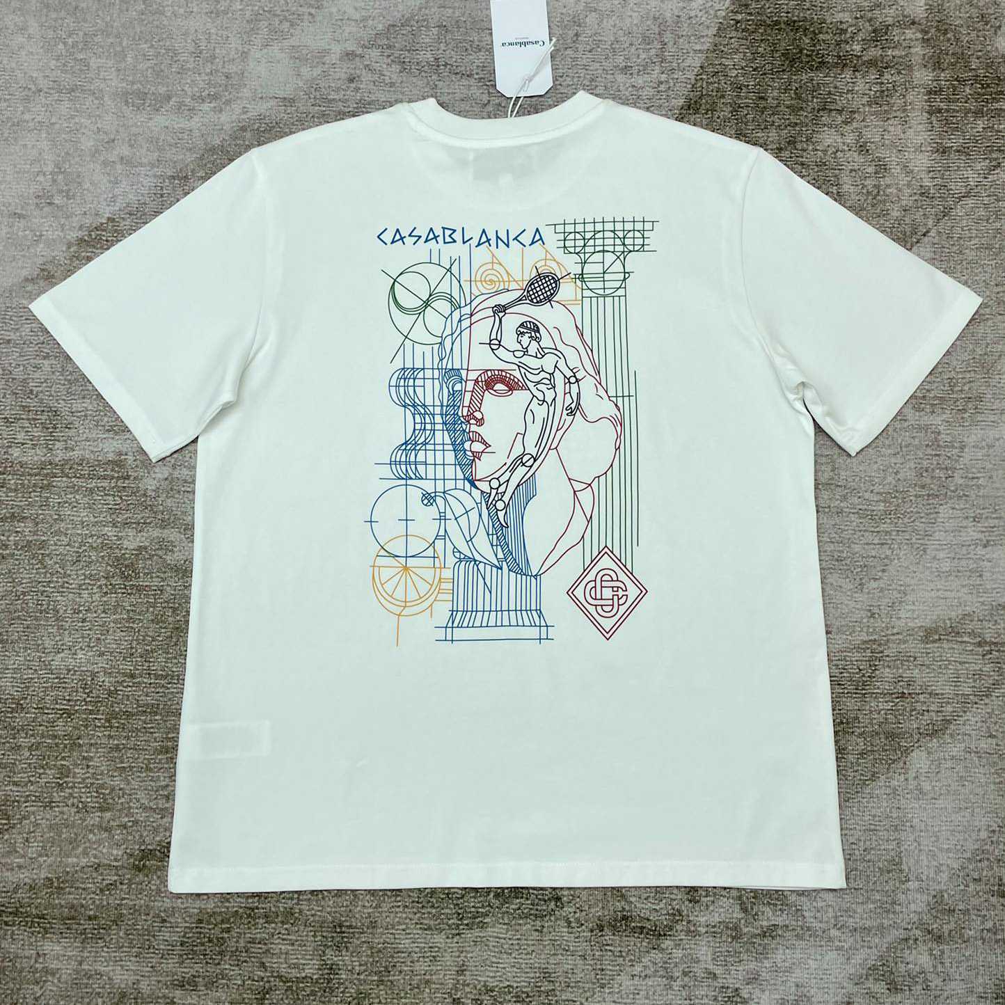 Casablanca Tennis Play In Progress T-shirt   C900 - PerfectKickZ
