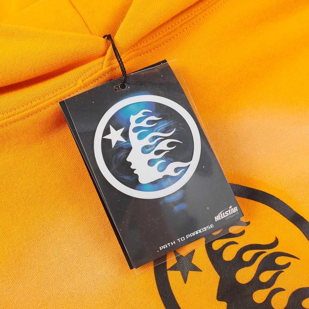 Hellstar Fire Orange Dye Hoodie - PerfectKickZ