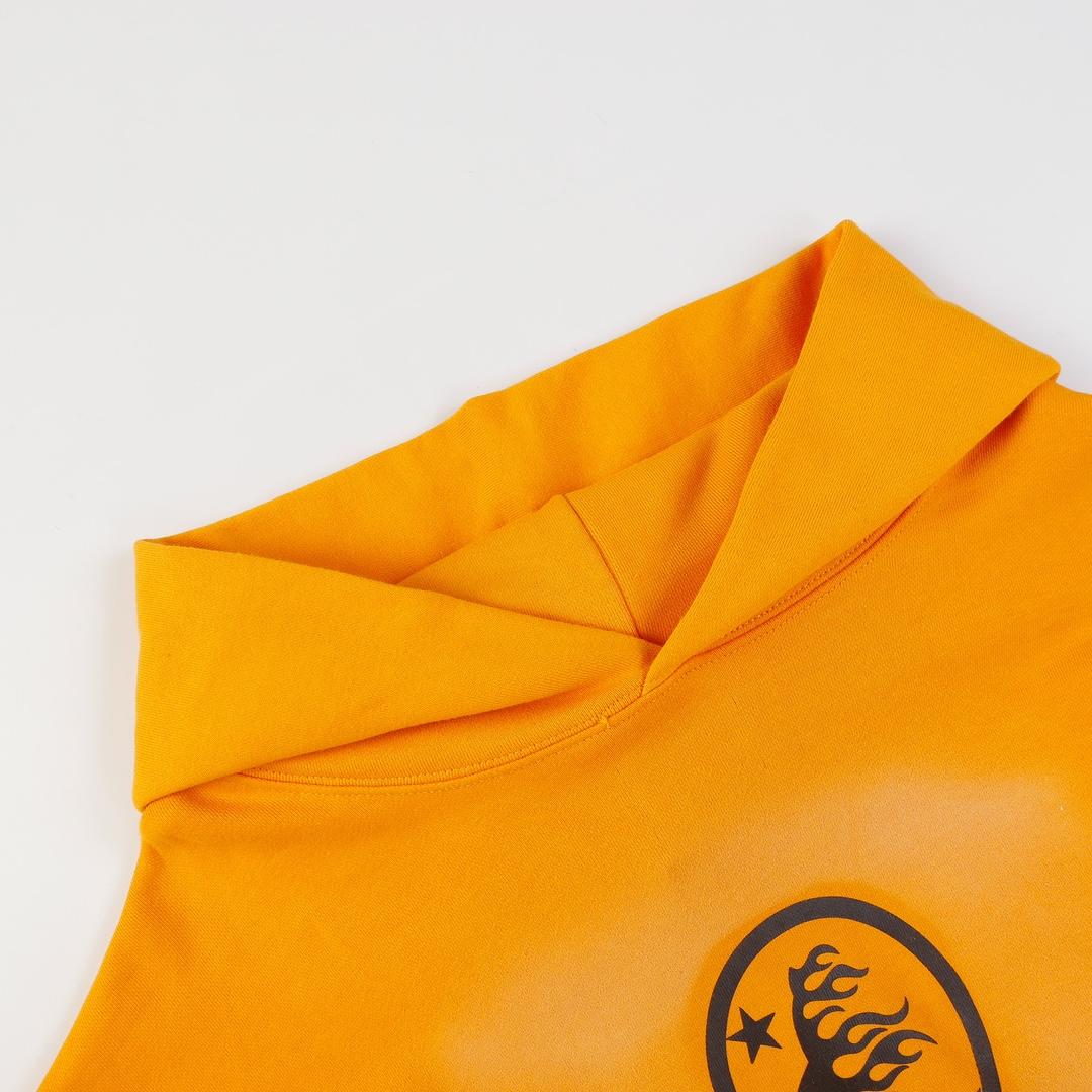 Hellstar Fire Orange Dye Hoodie - PerfectKickZ