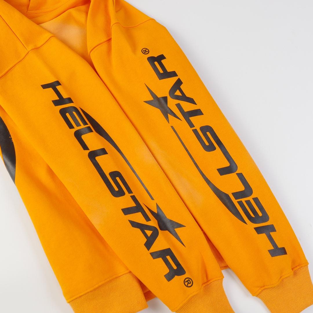 Hellstar Fire Orange Dye Hoodie - PerfectKickZ