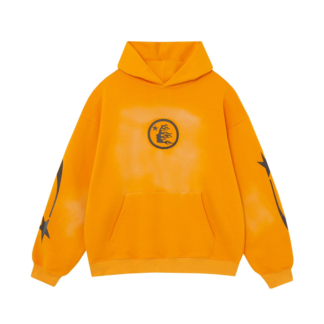 Hellstar Fire Orange Dye Hoodie - PerfectKickZ