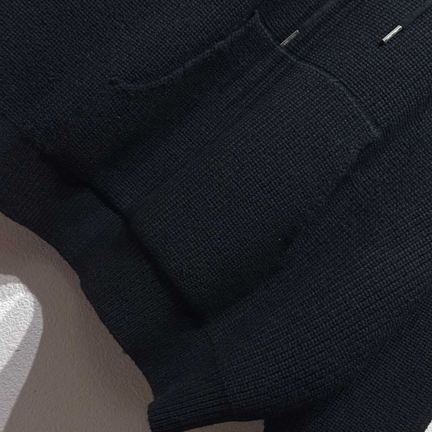 Celine Hooded Sweater In Ribbed Wool - PerfectKickZ