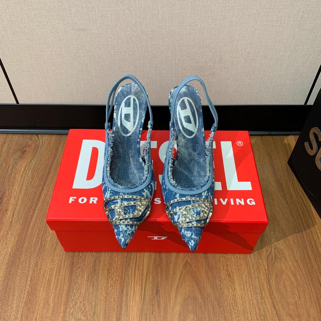 Diesel Women's Blue Venus Heels - PerfectKickZ