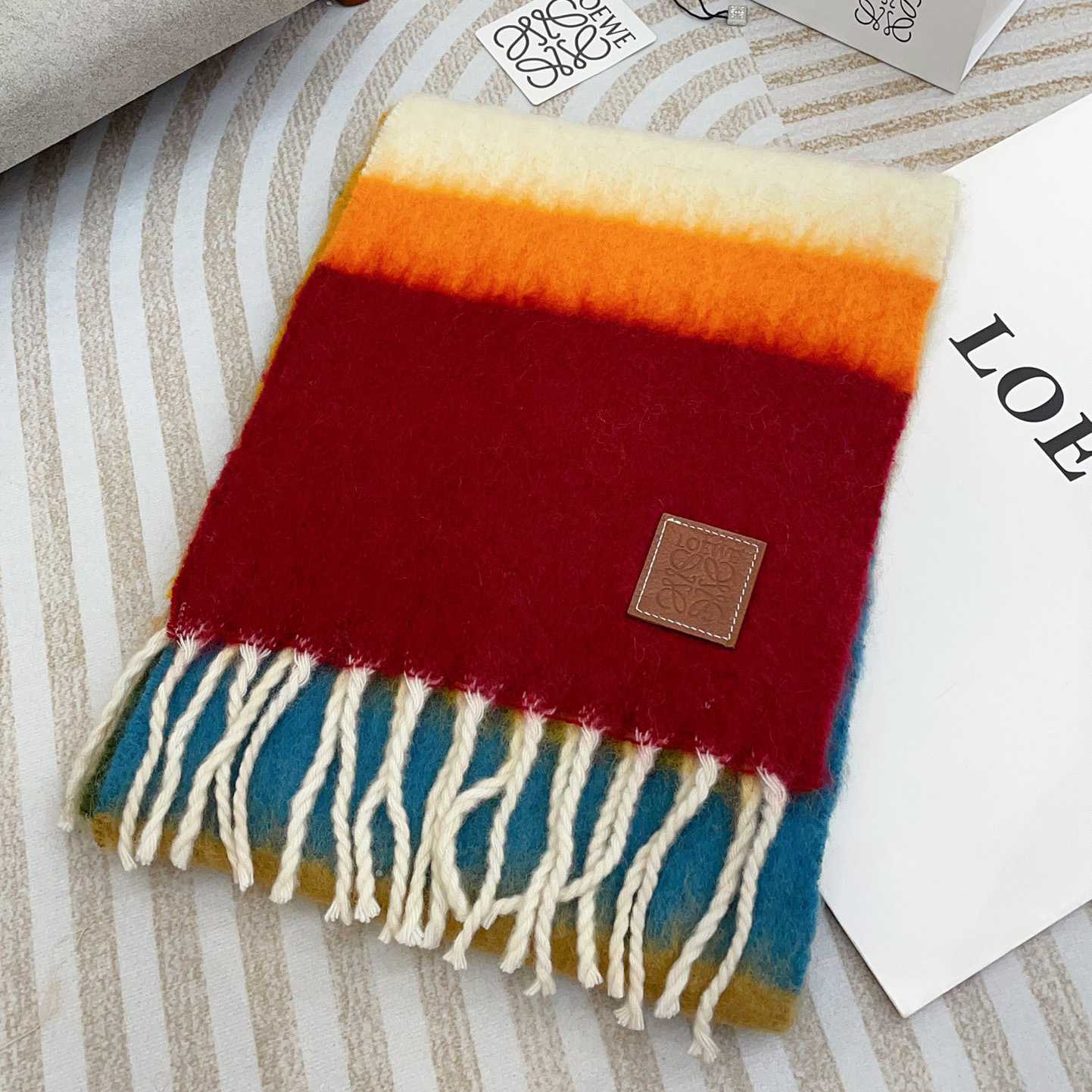 Loewe Scarf In Mohair And Wool - PerfectKickZ