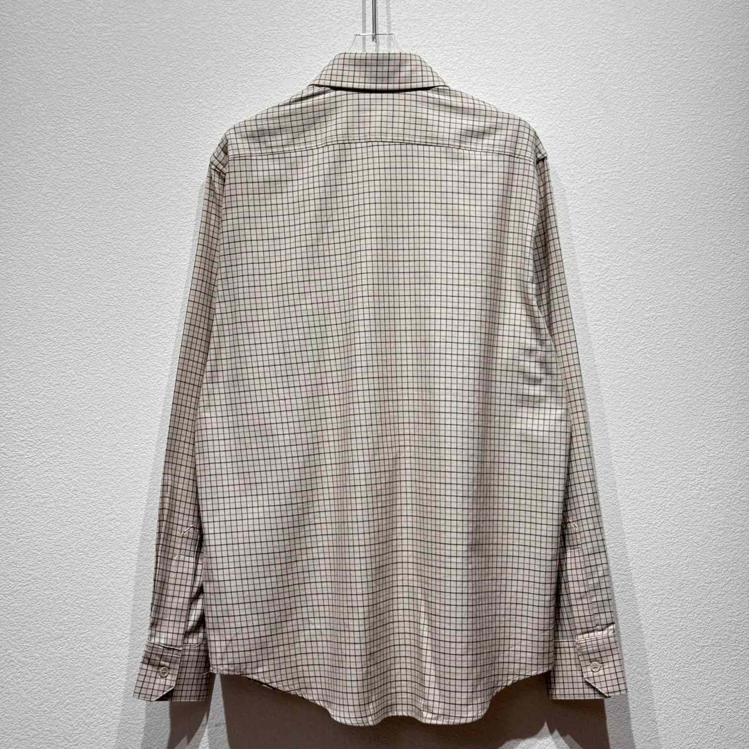 Celine Logo-Embroidered Checked Cotton Shirt - PerfectKickZ