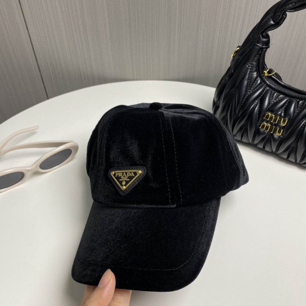 Prada Velvet Baseball Cap - PerfectKickZ
