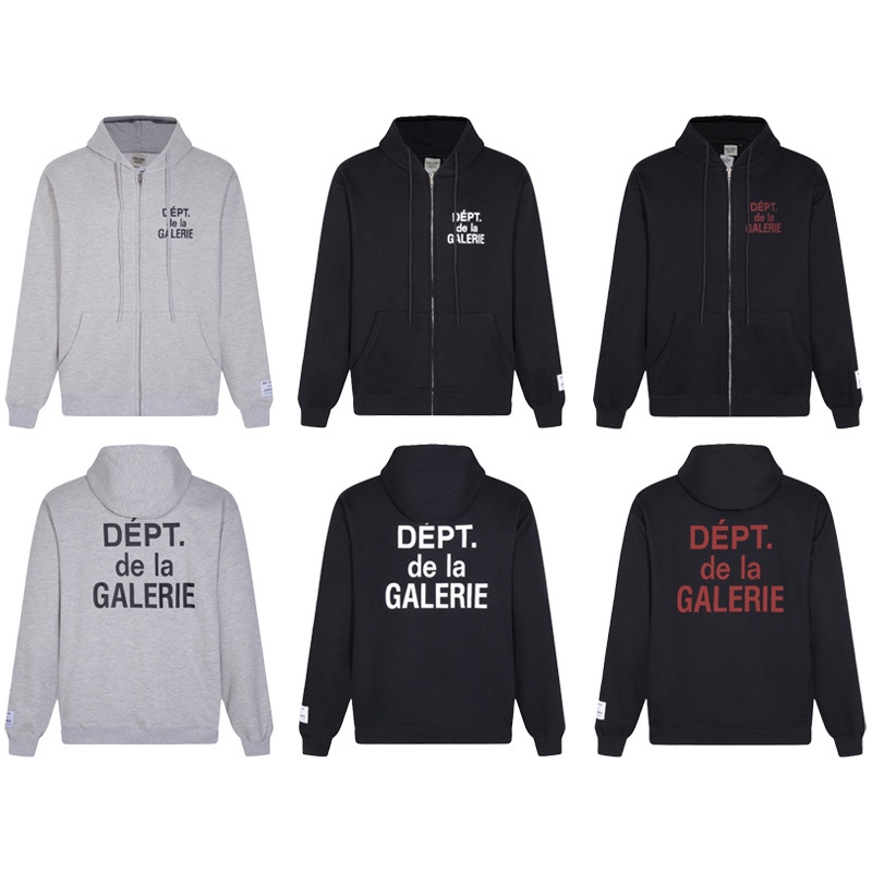 Gallery Dept. Zip-up Sweatshirt With Hood - PerfectKickZ