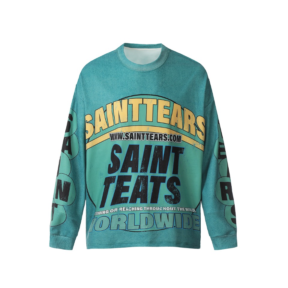 Saint Michael Tears Long Sleeve T-Shirt - PerfectKickZ
