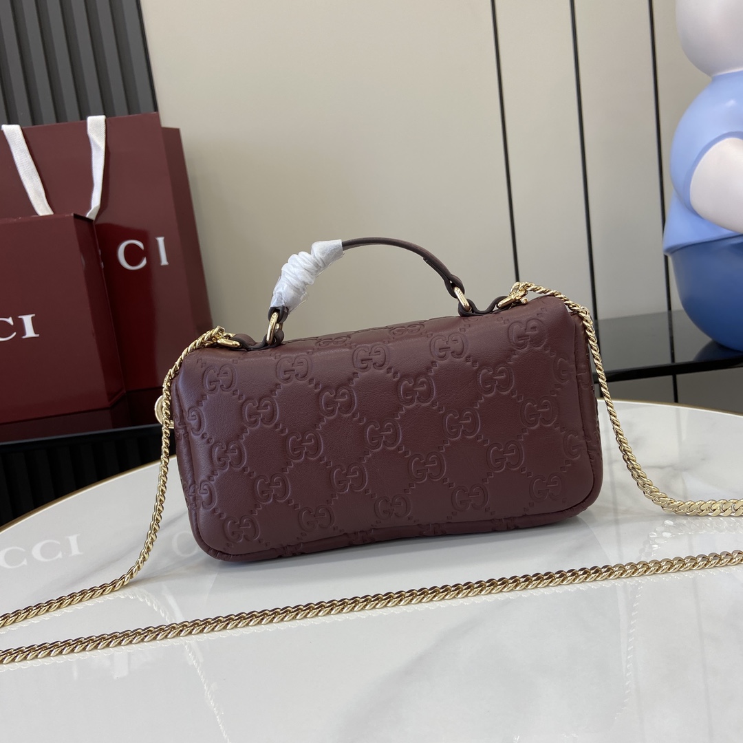 Gucci GG Milano Mini Top Handle Bag - PerfectKickZ