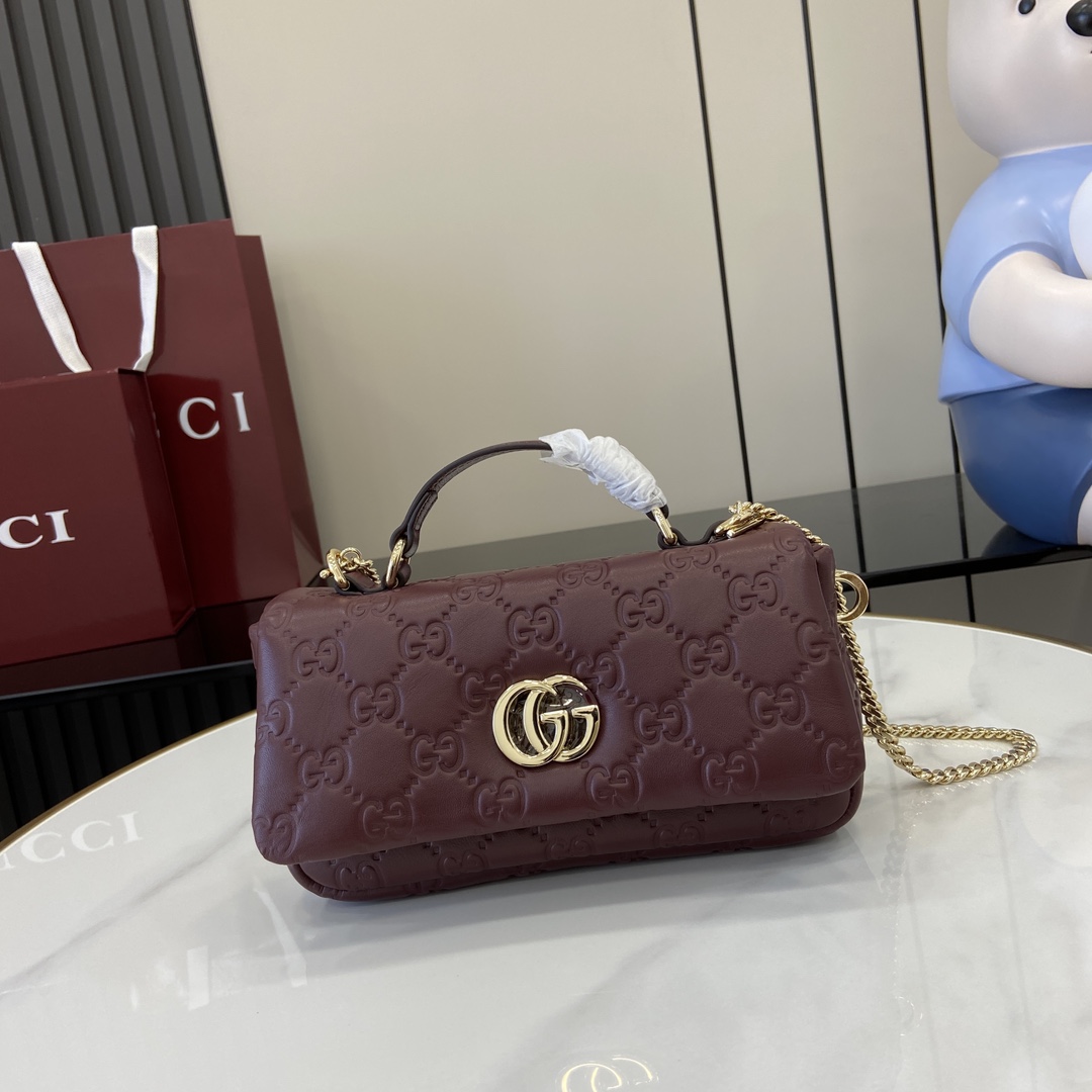 Gucci GG Milano Mini Top Handle Bag - PerfectKickZ